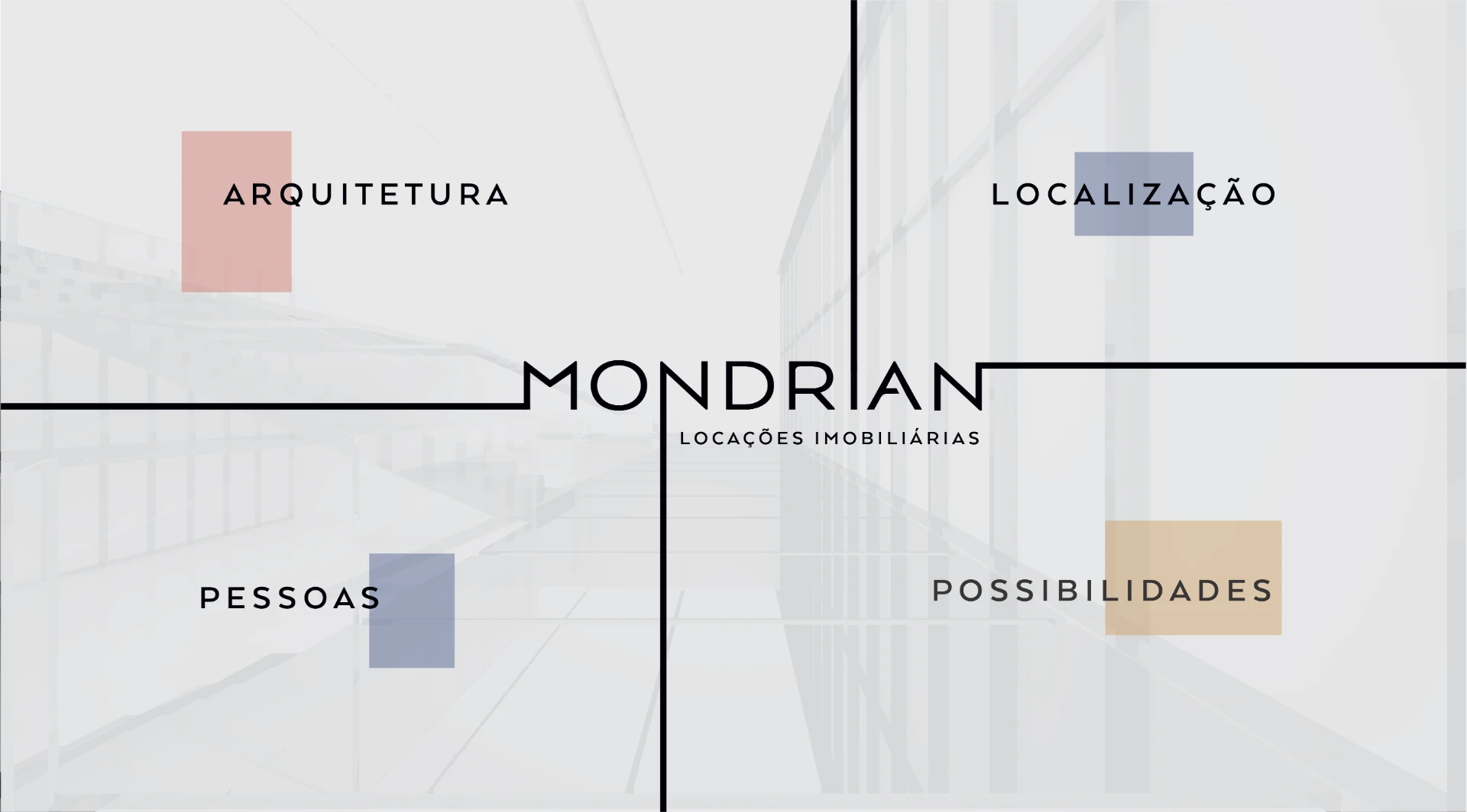 Mondrian Locações Imobiliárias — Arquitetura, Localização, Pessoas, Possibilidades